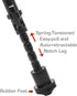 Lion Gears Tactical Pro Bipod, Height Adjustable 8.5" to 10.6" with Double Swivel and QD Mounting Deck
