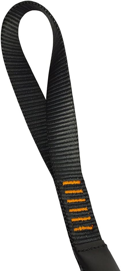Fusion Climb 6ft Y Legged Lanyard with High Strength Double Locking Carabiner, Adjustable Black