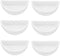 ECSiNG 6PCS Hermit Crab Mini Ceramic Dish 4.21x2x1.05cm Semicircle Shape Reptile Food Bowl