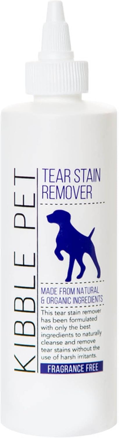 Tear Stain Remover - Natural, Organic Eye & Saliva Stain Cleaner for Dogs & Cats, Gentle, Cruelty-Free, Made in The USA