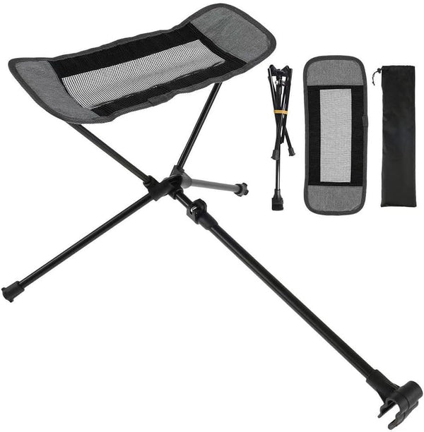 LSLANSOON Folding Attachable Footrest Leg Rest Camping Chair Accessories for Reclining Swing Chair