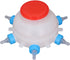 flexman 6 Pacifier Small Animal Milk Feeder, Portable Goat Lamb Feeding Bucket, Automatic