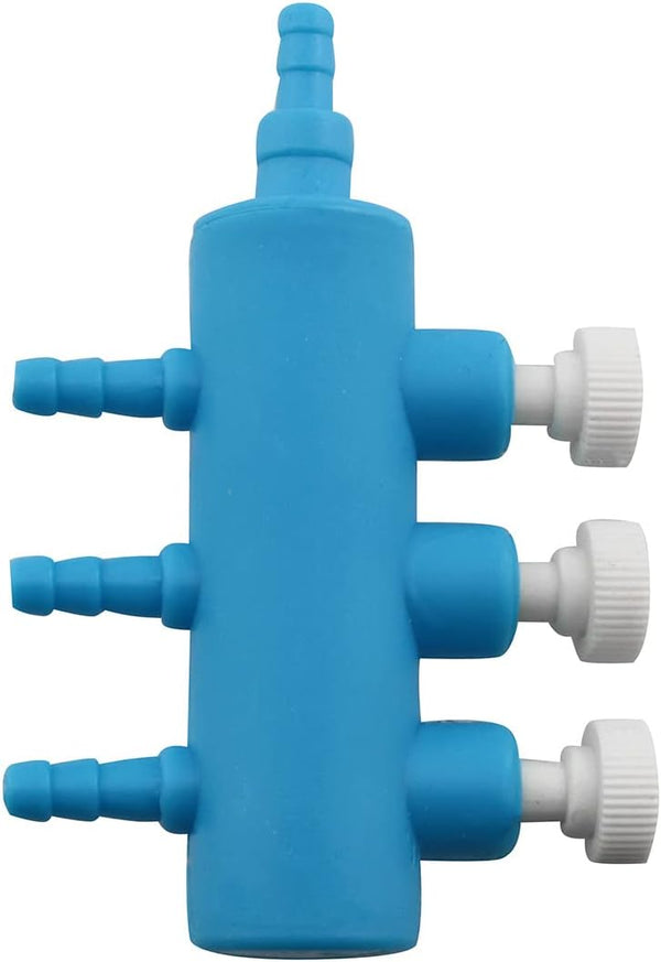 Air Manifold 8mm to 4mm - 3 Way Outlet Air Flow Distributor for Aquarium Air Pump Hose Splitters