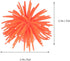 TEHAUX Simulation Sea Urchins Coral, Aquarium Fish Tank Decoration Fish Tank Landscaping Ornaments Elastic Coral Crafts Aquarium Ornament (Orange)