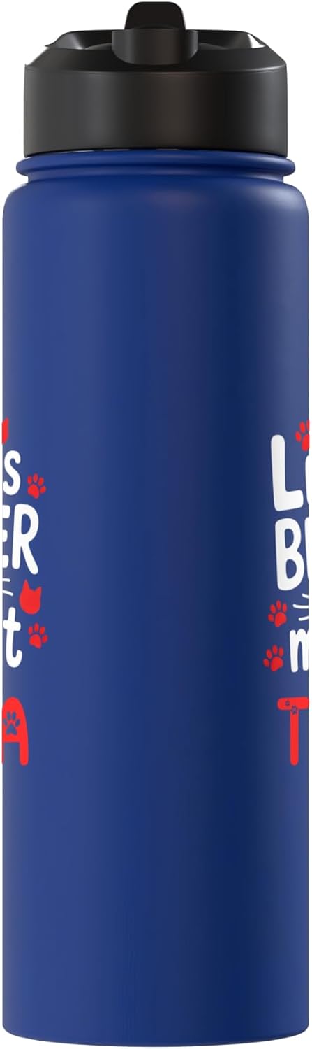 Tuna Cat Name GIfts Cat Name Tuna Life Is Better With My Cat Tuna Stainless Steel Insulated Water Bottle
