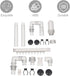 Plumbing Fittings Set, Aquarium Outlet Replacement Tank Filter for Water Inflow Accessories