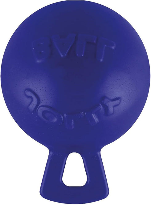 Jolly Pets Tug-n-Toss Heavy Duty Dog Toy Ball, 4.5 Inches/Small, Orange, with Handle