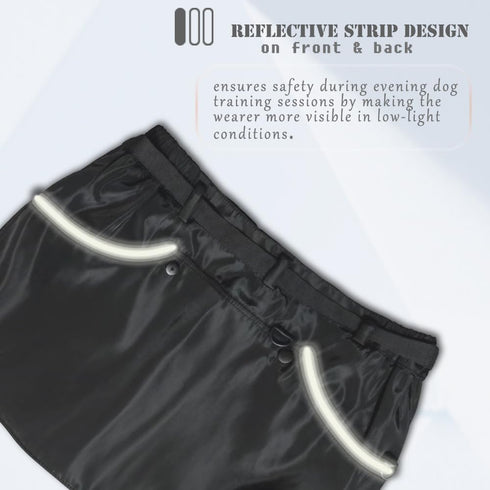 Dog Trainer Vest for Men Women, Big Deep Pockets, D-Ring, Waist Treat Pouch for Holding Toys, Training Dummies