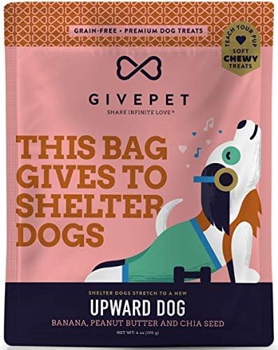 Upward Dog Banana,Peanut Butter and Chia Seed Soft Chew Treats 6oz