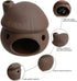Saim Brown Ceramic Aquarium Mushroom House Decorations, Small Fish Tank Cave Hideaway for Shrimp Breeding