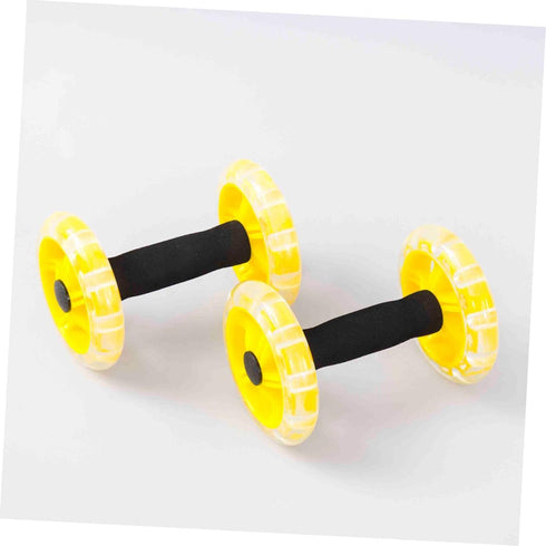 Toddmomy Abdominal Roller Workout Roller, Yellow Fitness Device, Ab Wheel Dumbbell Equipment