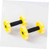 Toddmomy Abdominal Roller Workout Roller, Yellow Fitness Device, Ab Wheel Dumbbell Equipment