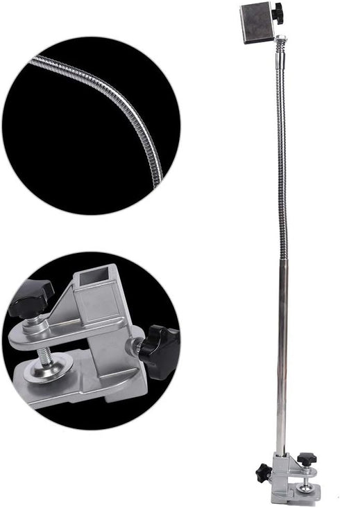 Oumefar Flexible Stainless Steel Pet Grooming Table Clip - Dryer Holder Stand with Clamp for Groomers