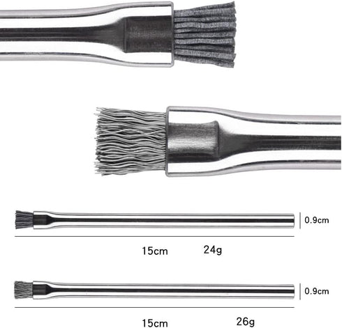 2pcs Stainless Steel Aquarium Algae Brush, Fish Tank Landscaping Stone Cleaner.