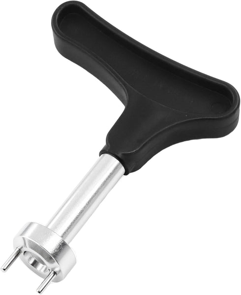 Hordion (1 Pack) Golf Shoe Spikes Wrench, Professional Golf Spike Removal Tool Golf Shoes Cleat Wrench Two Pin