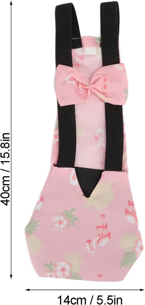 Adjustable Reusable Poultry Diapers with Bow Tie for Chickens and Ducks
