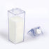 FveBzem 33oz (1000mL) Milk Carton Water Bottle Plastic Square Milk Bottles No BPA Leakproof Water Bottle Portable