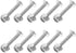 Vaguelly 10pcs Table Football Screws - Little Man Player Screws with Nuts for Table Sports Games Hardware Accessories