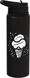 Gelato Shirts and Giveaways Ice Cream Drawing Frozen Dessert Sorbet Stainless Steel Insulated Water Bottle