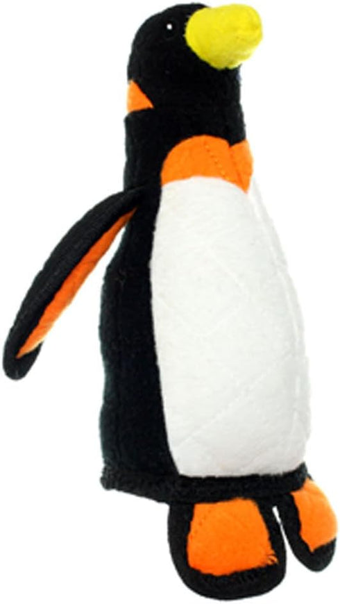 TUFFY World's Tuffest Soft Dog Toy - Zoo Junior Penguin with Squeakers, Durable for Interactive Play