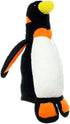 TUFFY World's Tuffest Soft Dog Toy - Zoo Junior Penguin with Squeakers, Durable for Interactive Play