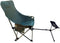 HI SUYI High Back Moon Camping Chairs with Foot Rest Portable Heavy Duty Folding