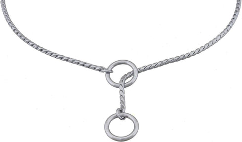 Alvalley Metal Chain Dog Show Collar - Adjustable Pet Slip Collar for Toy, Small, Medium, Large, Extra Large Dogs