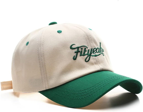 Women's Men's Letter Front Embroidered Baseball Cap Sun Hat for Outdoor Sports