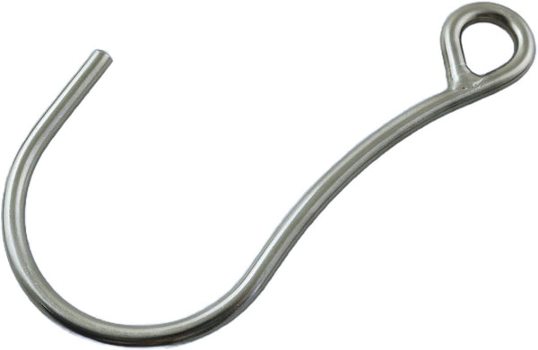 Stainless Steel J Diving Single Hook, Heavy Duty Diving Safety Gear Hook with Quick Release Buckle