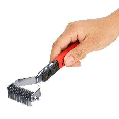 Oumefar Pet Hair Comb - Stainless Steel Pin Grooming Deshedding Tool for Cats, Dogs & Horses (M377-10)