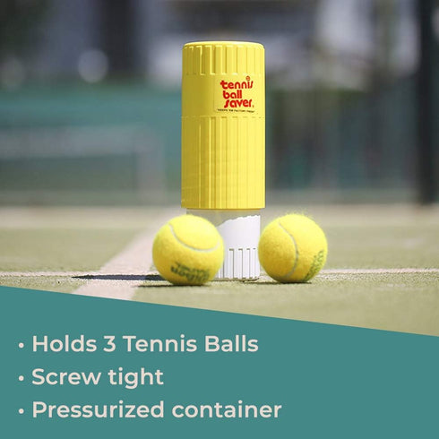 Tennis Ball Saver for Pressurized Tennis Ball Storage, Keeps Balls Bouncing Like New