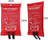Fire Blankets - 3.3x3.3ft Fiberglass Retardant Blankets for Emergency Survival Kit, Durable Design