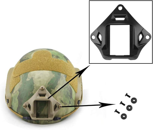 Steel NVG Mount Shroud for Fast Tactical Helmet - Camera Bracket Base