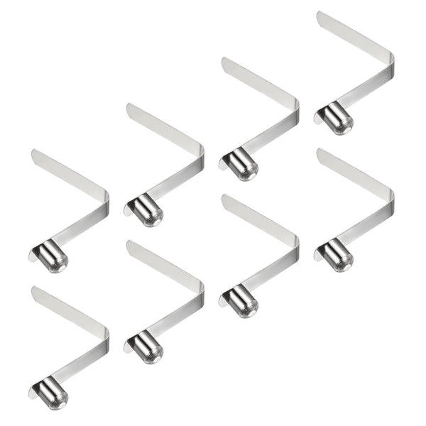 PATIKIL 12x9.5mm Kayak Paddle Snaps, 8 Pack Pole Push Button Spring Clips, Steel Solid Button Locking Tube for Camping