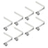 PATIKIL 12x9.5mm Kayak Paddle Snaps, 8 Pack Pole Push Button Spring Clips, Steel Solid Button Locking Tube for Camping