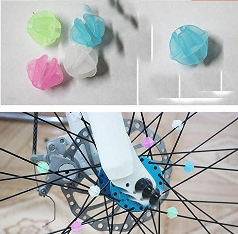 Haifly Multicolour Kids Bicycle Spoke Beads Decorations - Luminous Wheel Beads for Girls and Boys