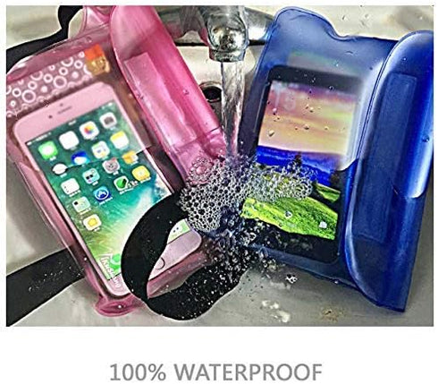 Waterproof Pouch, Waterproof Waist Pouch 2-Pack, Waterproof Fanny Pack for Boating, Swimming, Fishing, Keep Valuables