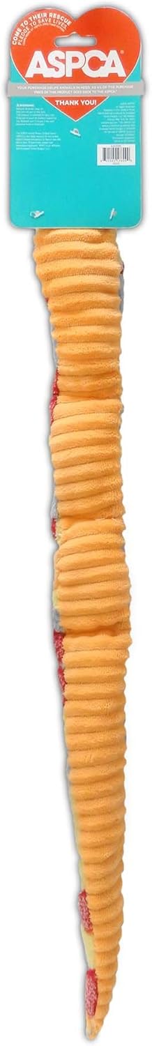 ASPCA Snake Dog Toy - Squeaky Plush Teasing Toy for Pets, 24 Inches Long, One Piece
