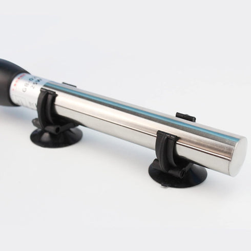 Aquarium Heater Holder Suction Cup Clip - Black for Fish Tube Hose Plant Decoration (Sucker Dia 1.34", Clip Dia 0.9)