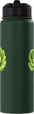 Iceberg Lettuce Crisphead Salad Green Vegetable Iceberg Lettuce Design Stainless Steel Insulated Water Bottle