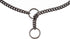 Alvalley Metal Chain Dog Show Collar - Adjustable Pet Slip Collar for Shows, Black, 16in Long, 1.6mm Thick