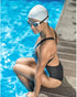 Swim Cap, Pure White Silicone Hat for Men Women with Short Hair