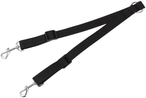 No Tangle Dog Leash Coupler, Dual Adjustable Splitter Lead for Two Dogs, Sturdy Walker Trainer Leash