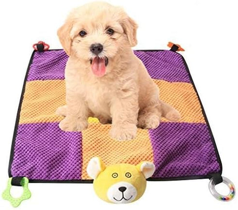 IFOYO Puppy Play Mat, Puppy Chew Toys with Teething Ropes, Durable Dog Sleeping Pad, Interactive Toy for Small Medium