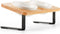 Ceramic Elevated Cat Bowls with Bamboo Stand, 10° Tilted Raised Dishes for Food and Water, Anti Vomiting Pet Bowl Set