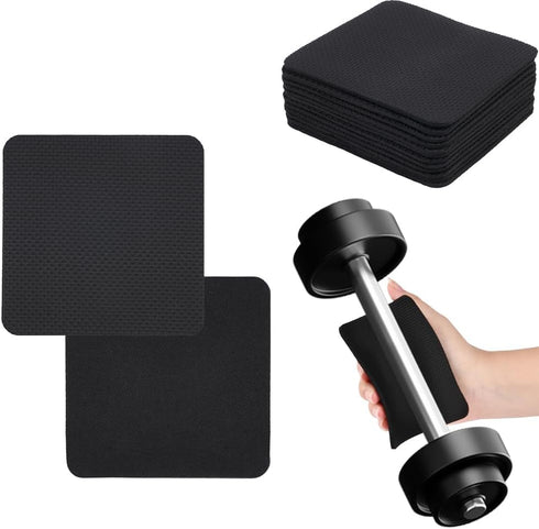 AMFUN 12 Pcs Gym Grip Pads for Weight Lifting Workout, Lifting Grips, Hand Pads, Adjustable Neoprene Padded for Men
