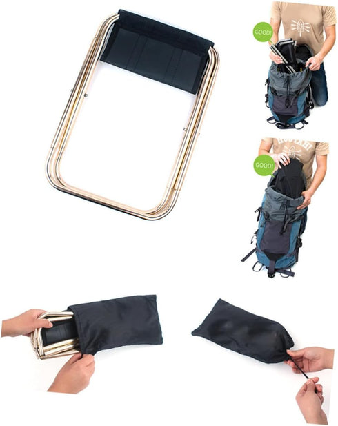 Lightweight Folding Outdoor Chair - Portable Oxford Cloth for Camping & Fishing
