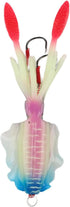Tuna(A1067) FABULETTA Squid Jig Lures, Soft PVC Rigged Bait with UV Luminous Glow, Multi-Angle Reflection for Saltwater