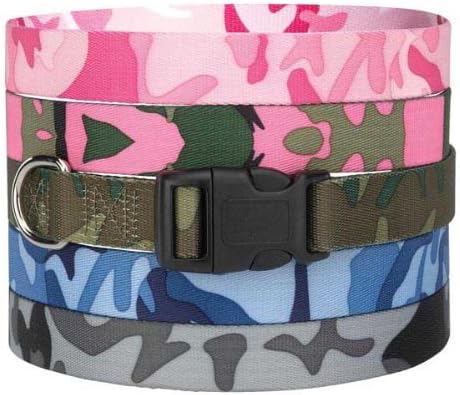 Guardian Gear Nylon Camo Dog Collar, Fits Necks 10" to 16", Green