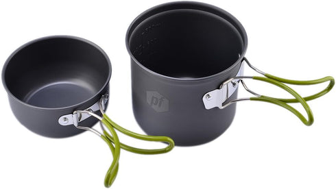Petforu Outdoor Camping Stove Cookware Set, Hiking, Backpacking, Picnic, Piezo Ignition
